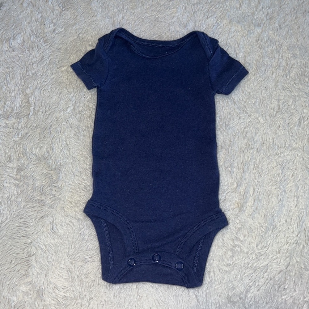 (3 for $10) carters navy blue bodysuit